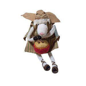 Hallmark Really Woolly Zeb Nativity Shepherd Plush With Drum Collectors Edition
